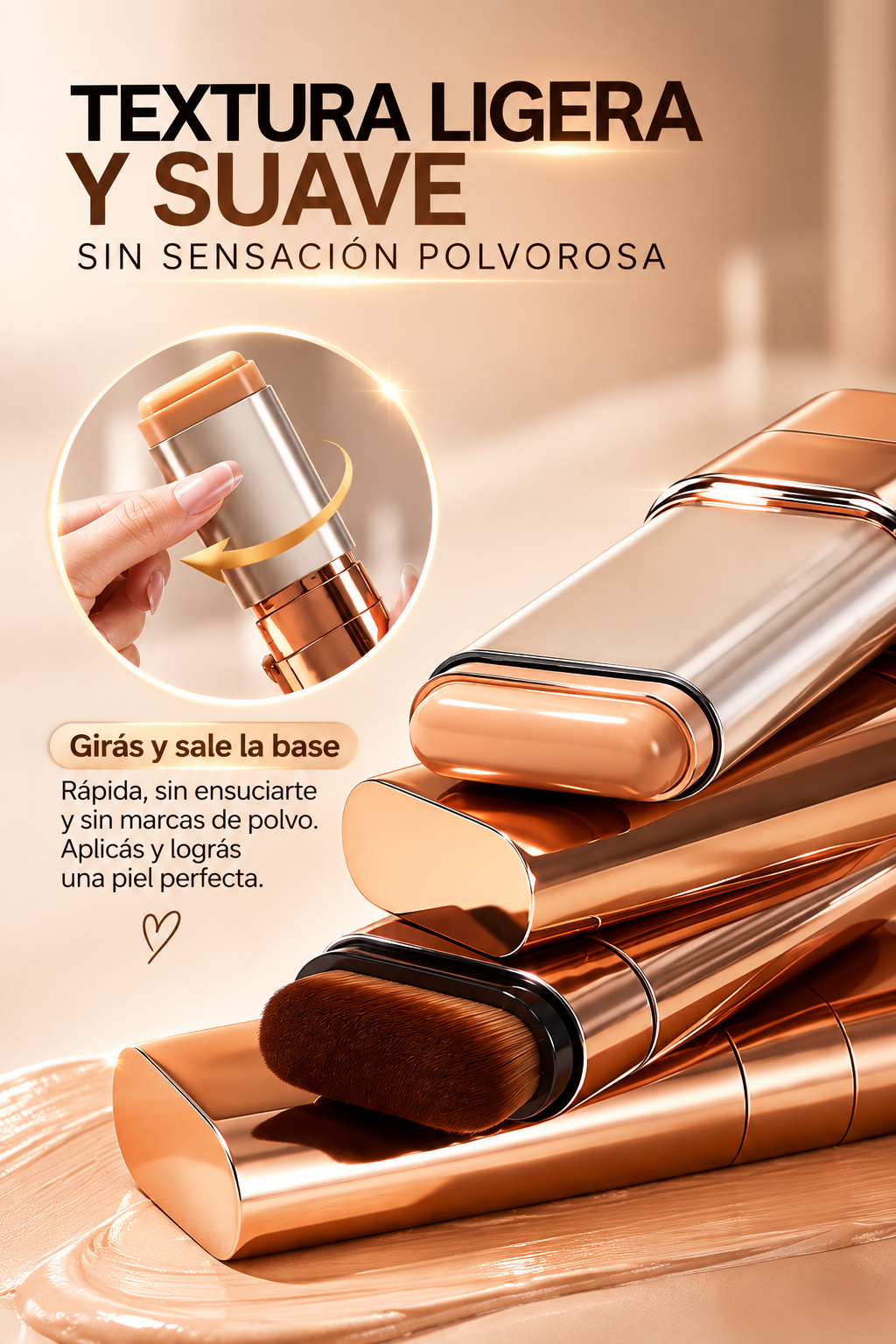 Base Premium 3 en 1 | Base + Corrector + Brocha