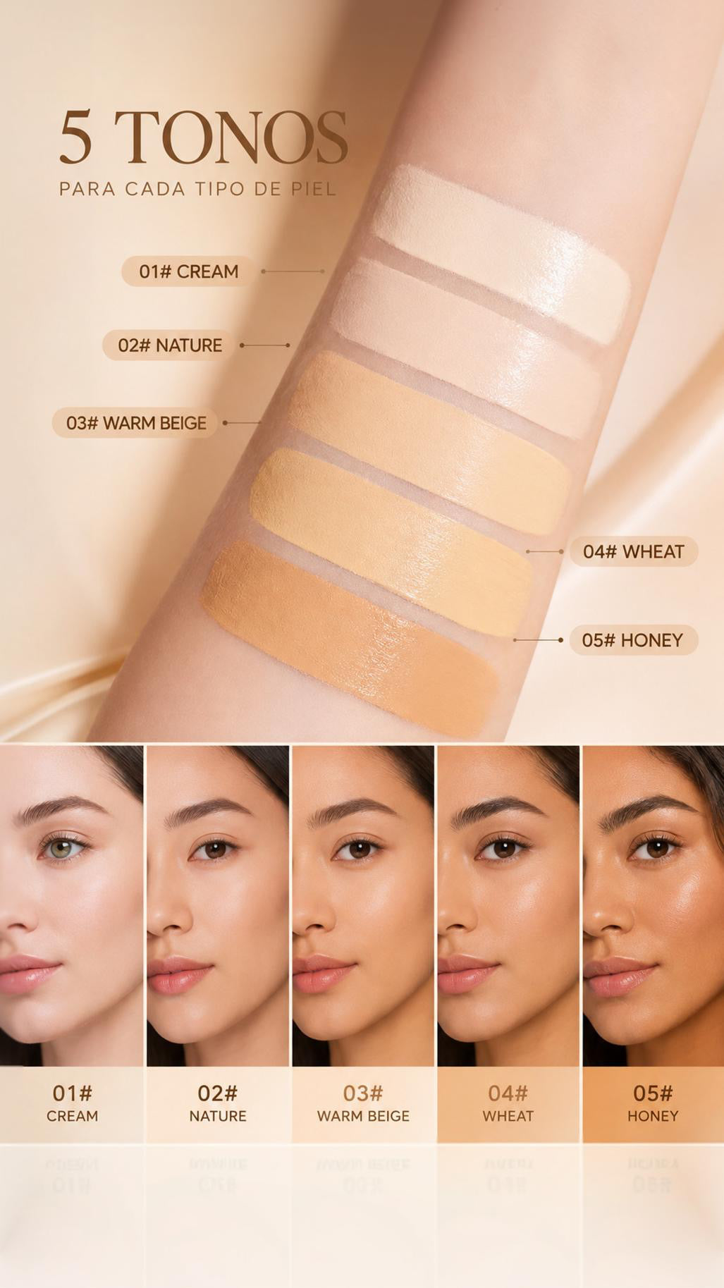 Base Premium 3 en 1 | Base + Corrector + Brocha